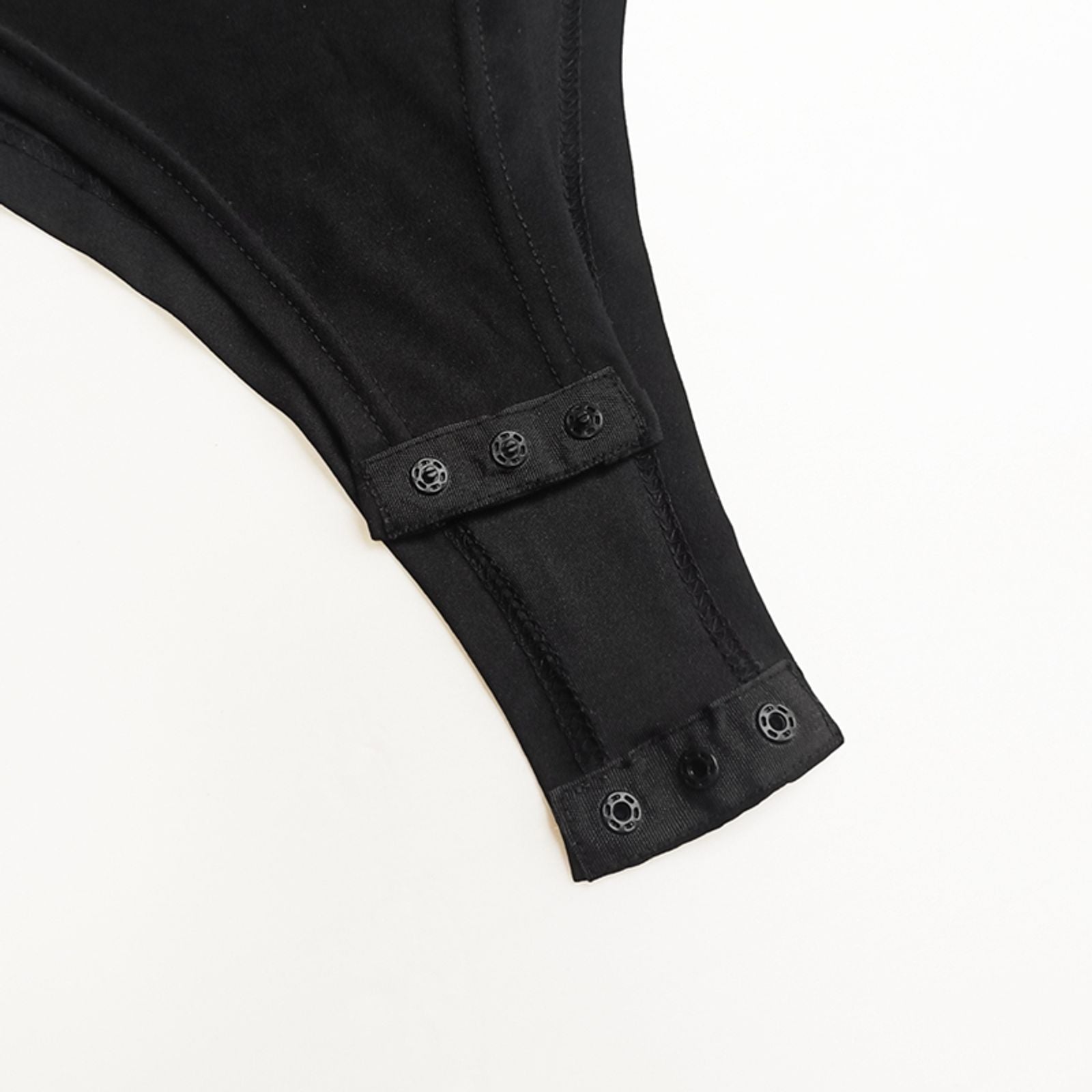 Long Sleeve Square-Cut Collar Bodycon Bodysuit