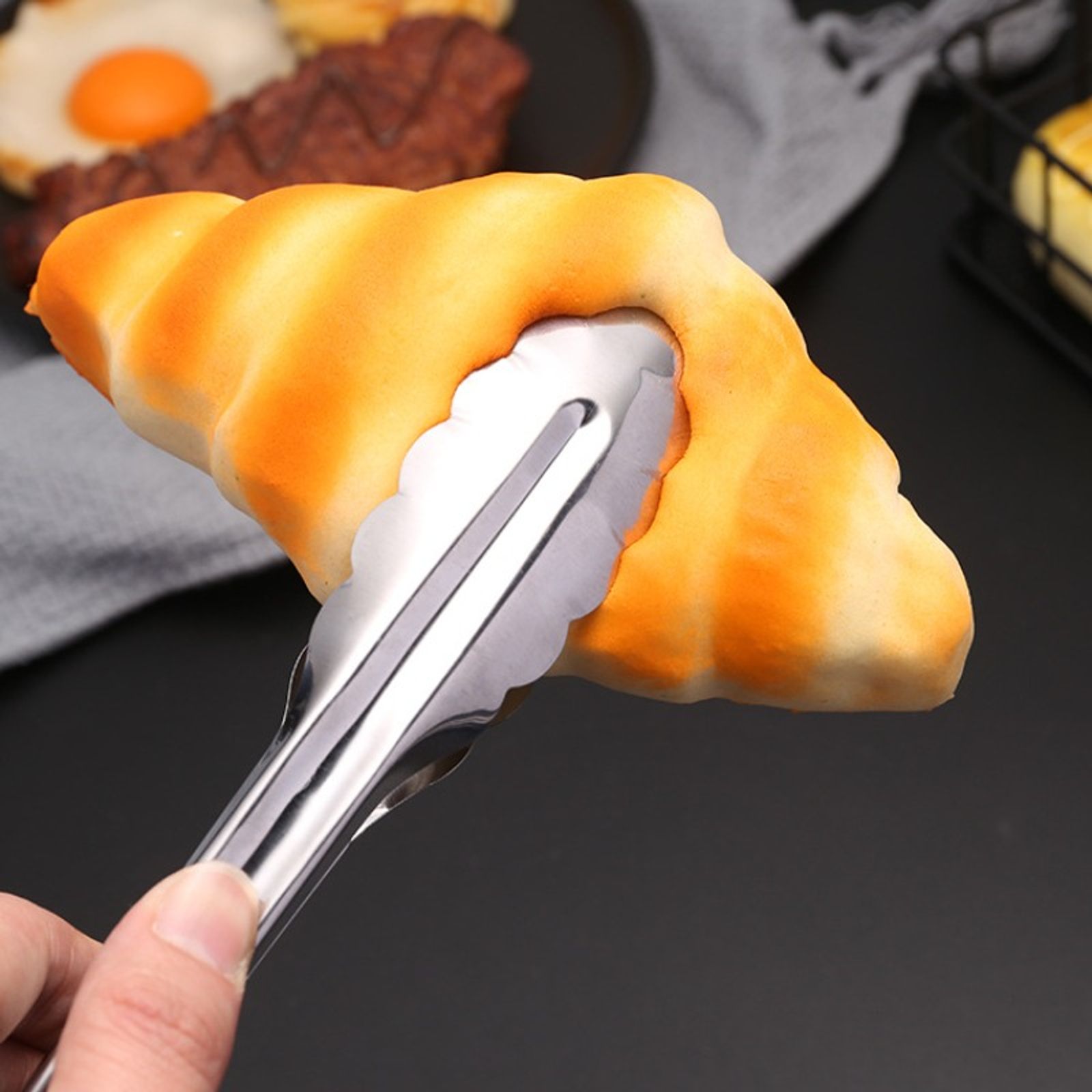 Stainless Steel Kitchen Food Tongs