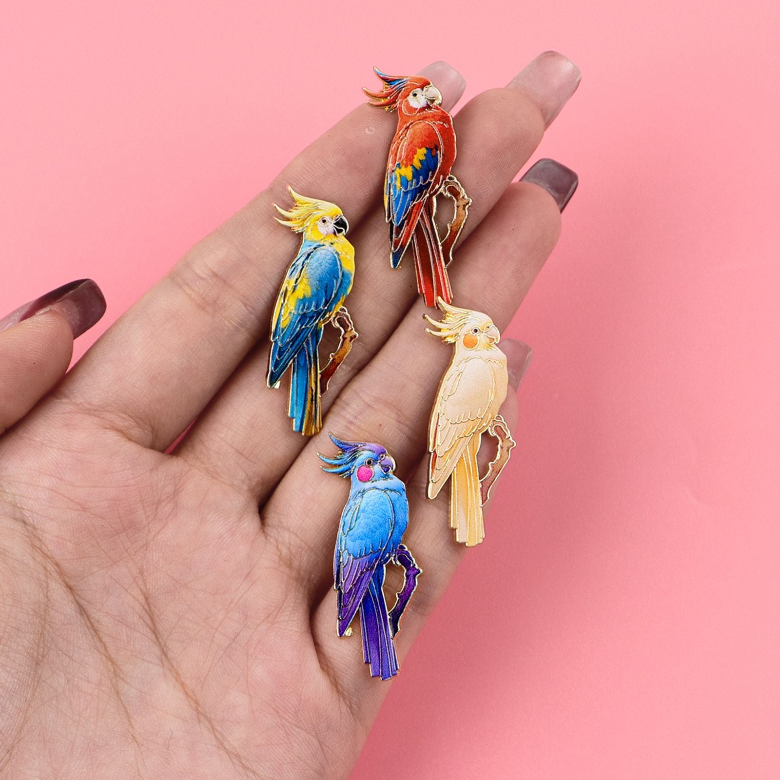 Cartoon Crow Enamel Pin Brooch for Women