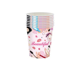 Makeup Birthday Disposable Tableware for Spa Parties