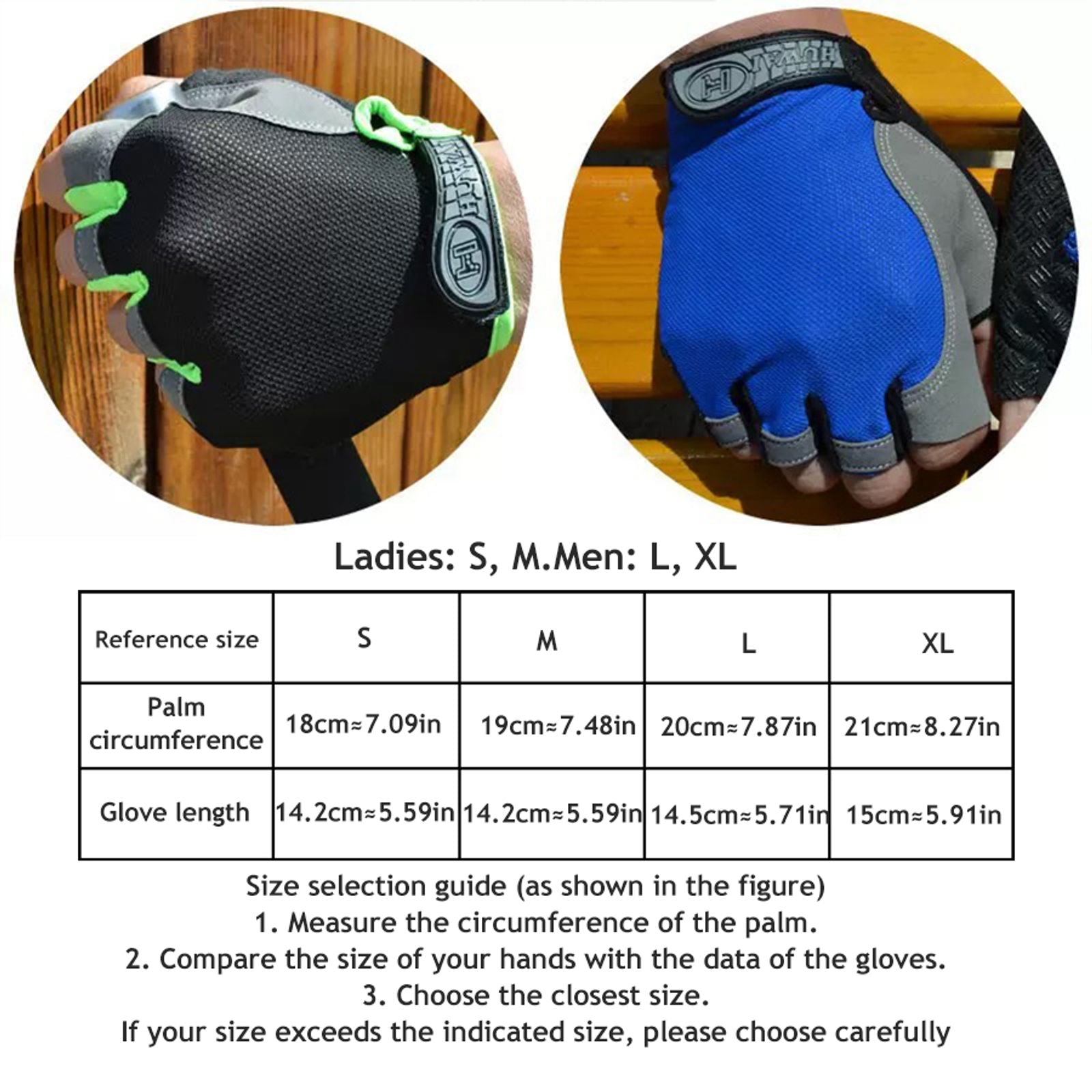Adult Half-Finger Fitness Gloves for Outdoor Activities