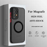 Luxury Magnetic MagSafe Wireless Charge Case for Samsung Galaxy