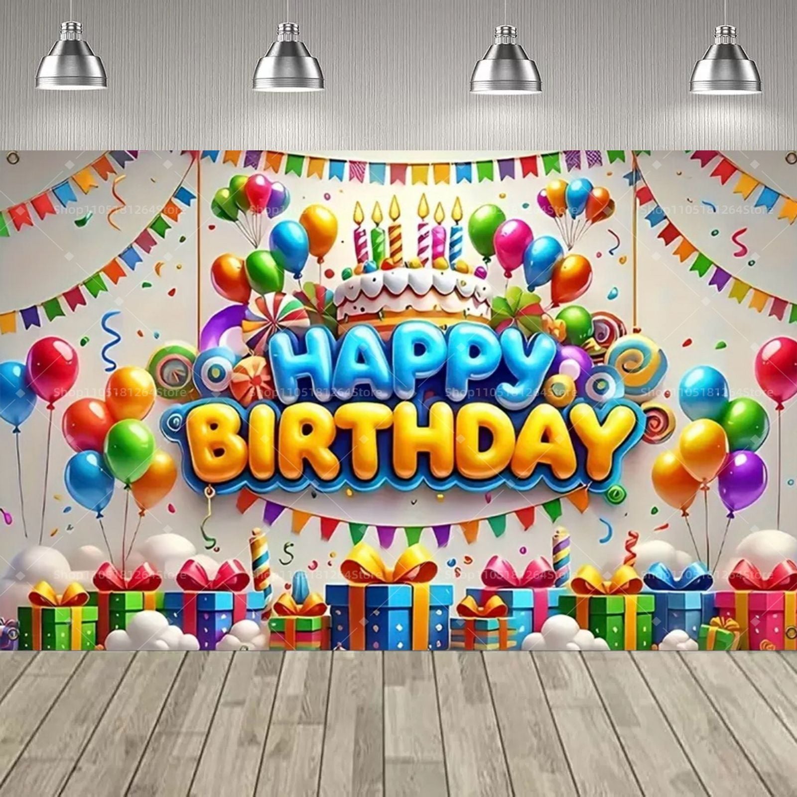 3D Happy Birthday Theme Party Decoration Set