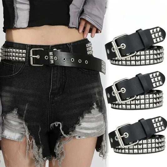 Punk Style Rivet Belt for Men and Women