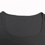 Solid Color Short Sleeve T-Shirt for Women