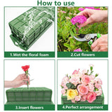 Large Green Floral Foam Cage for Flower Arrangements