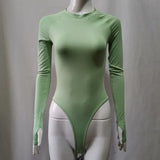Women’s High Waist Long Sleeve Bodysuit