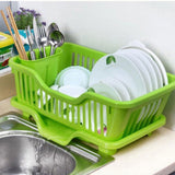 Dish Drying Rack with Drain Board for Kitchen Utensils