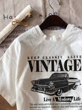 Vintage Car Print Women's Short Sleeve T-Shirt