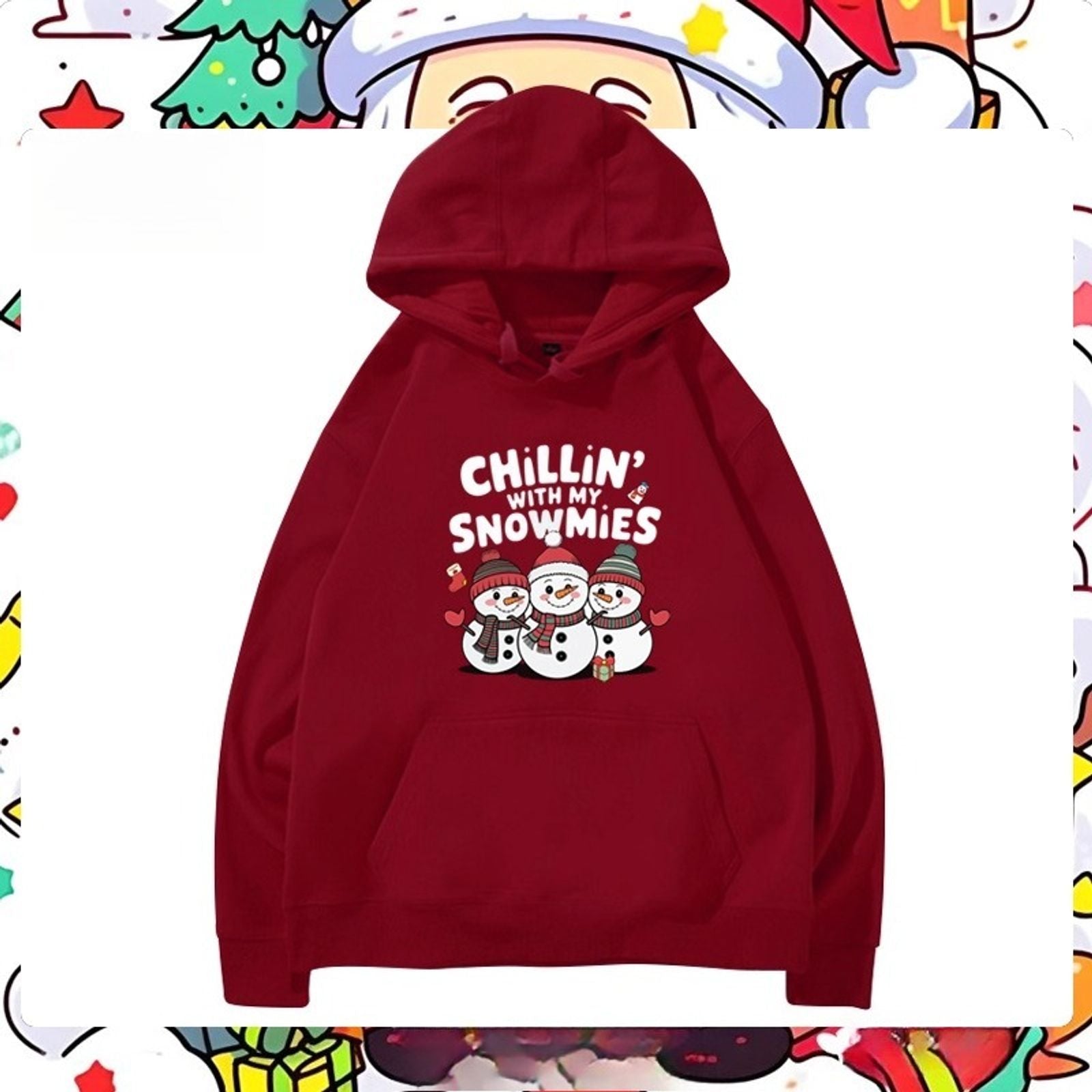 Christmas Santa Claus Reindeer Hoodie for Men & Women
