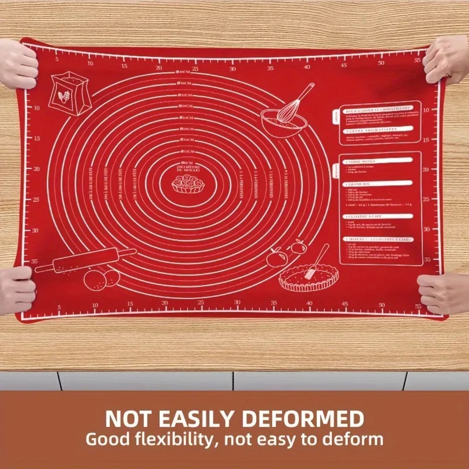 Non-Stick Baking Mat for Pizza & Cakes - Easy Clean