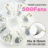 Professional Silk Premade Volume Fans with Pointy Base