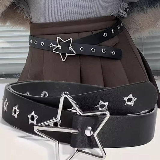 Vintage Rivet Belt for Women - Y2K Punk Style