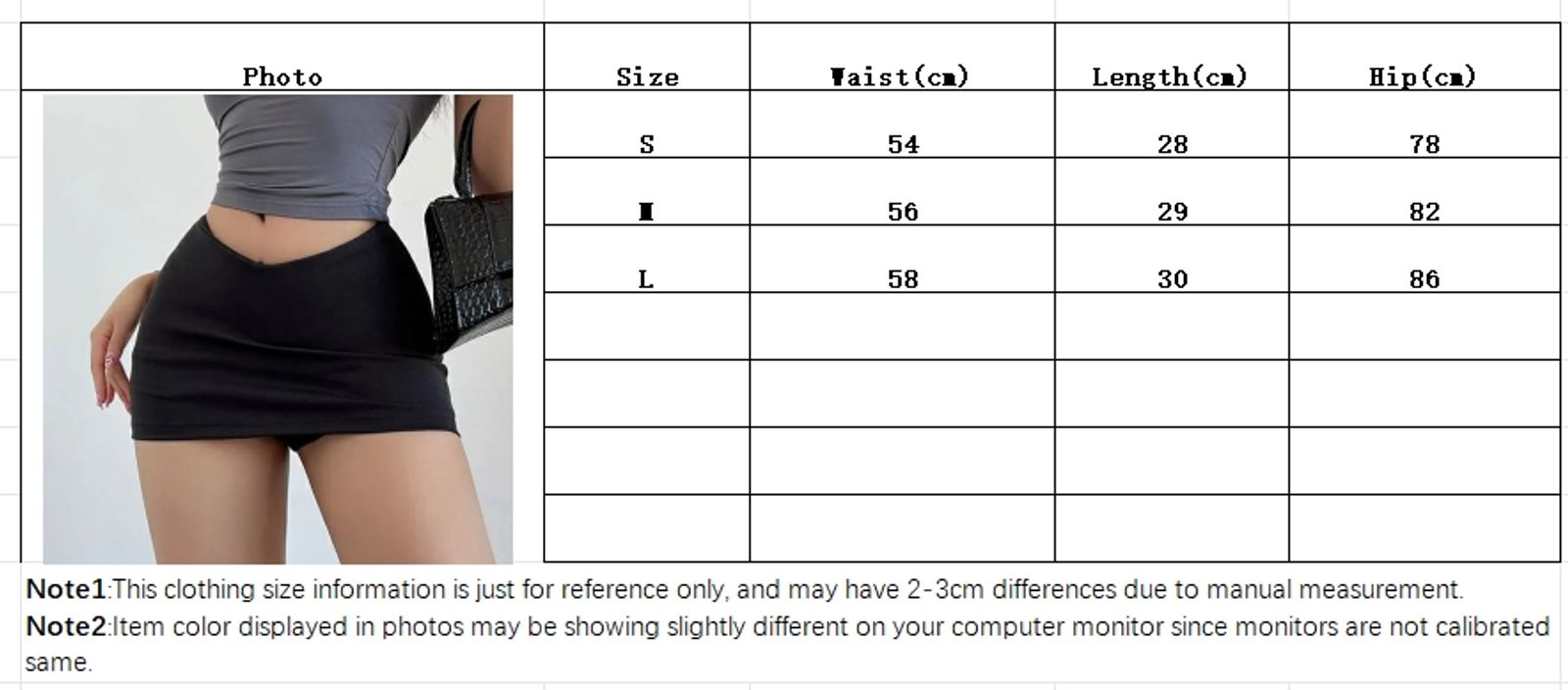 Low V Waist Elastic Slim Casual A-Line Skirt for Women