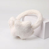 Cute Plush Solid Color Fluffy Earmuffs for Women