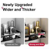 No Drill Wall Mounted Bathroom Shelf - Aluminum Corner Rack