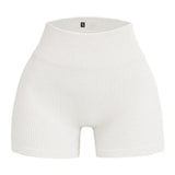 High Waist Women’s Seamless Elastic Slim Shorts