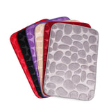 40x60cm Anti-Slip Bathroom Doormat with Pebble Design