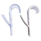 White Clear Hanger Clips for Towels and Scarves