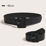 Women's PU Leather Wide Belt - Simple and Stylish