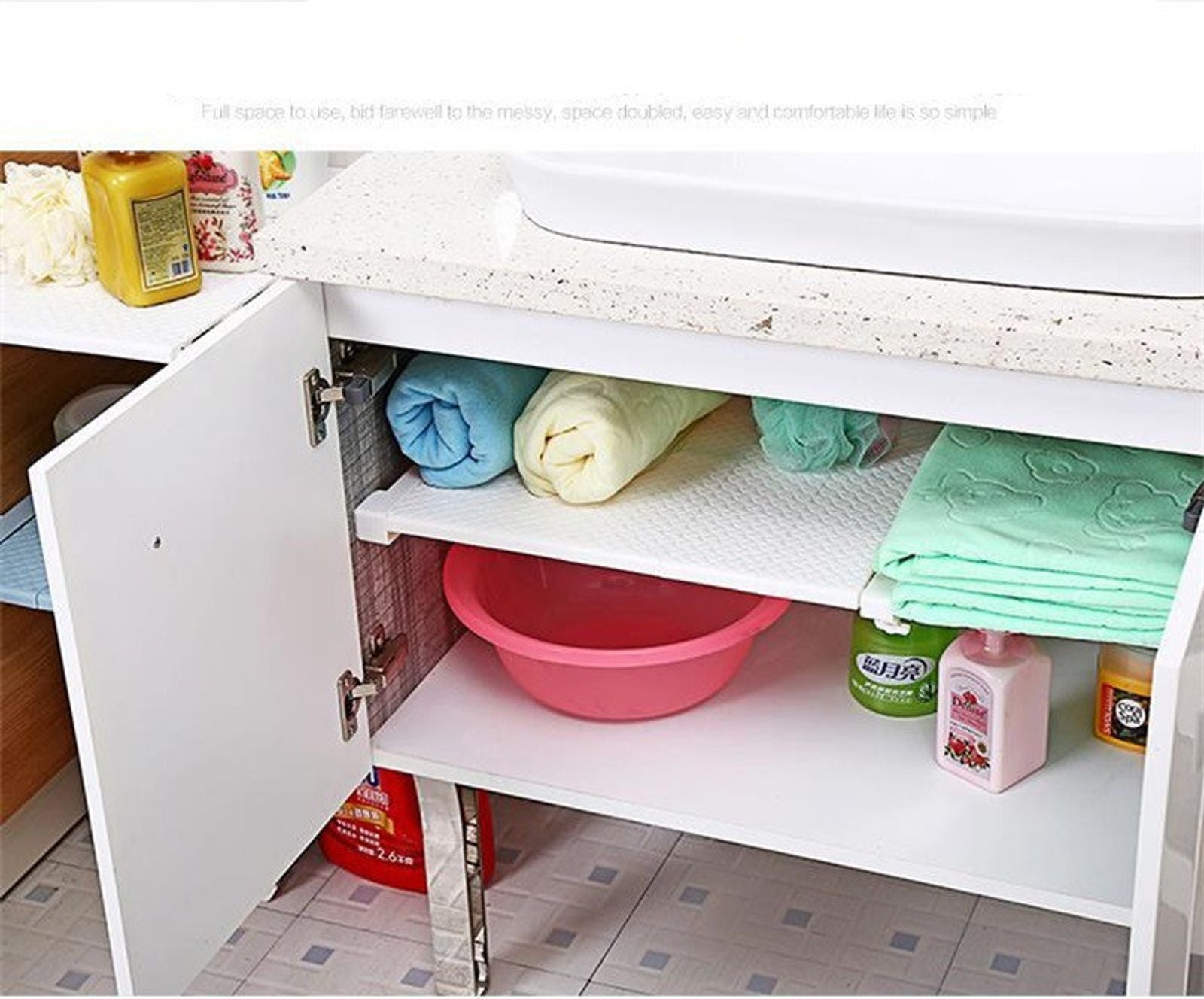 Adjustable Wall-Mounted Closet Organizer Shelf