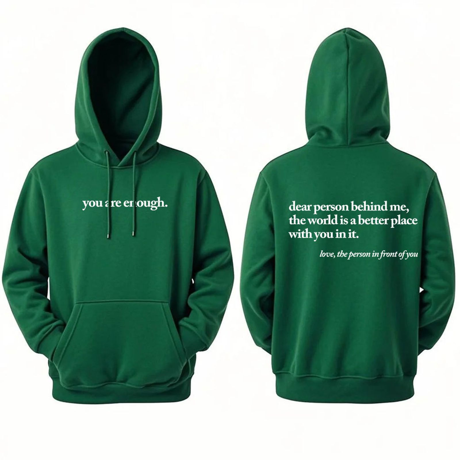 Letter Print Men's Hoodie - Warm Long-Sleeved Sweatshirt