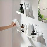 Self-Adhesive Bathroom Shelf Makeup Organizer Rack
