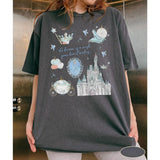 Cinderella Watercolor Graphic T-Shirt for Men & Women