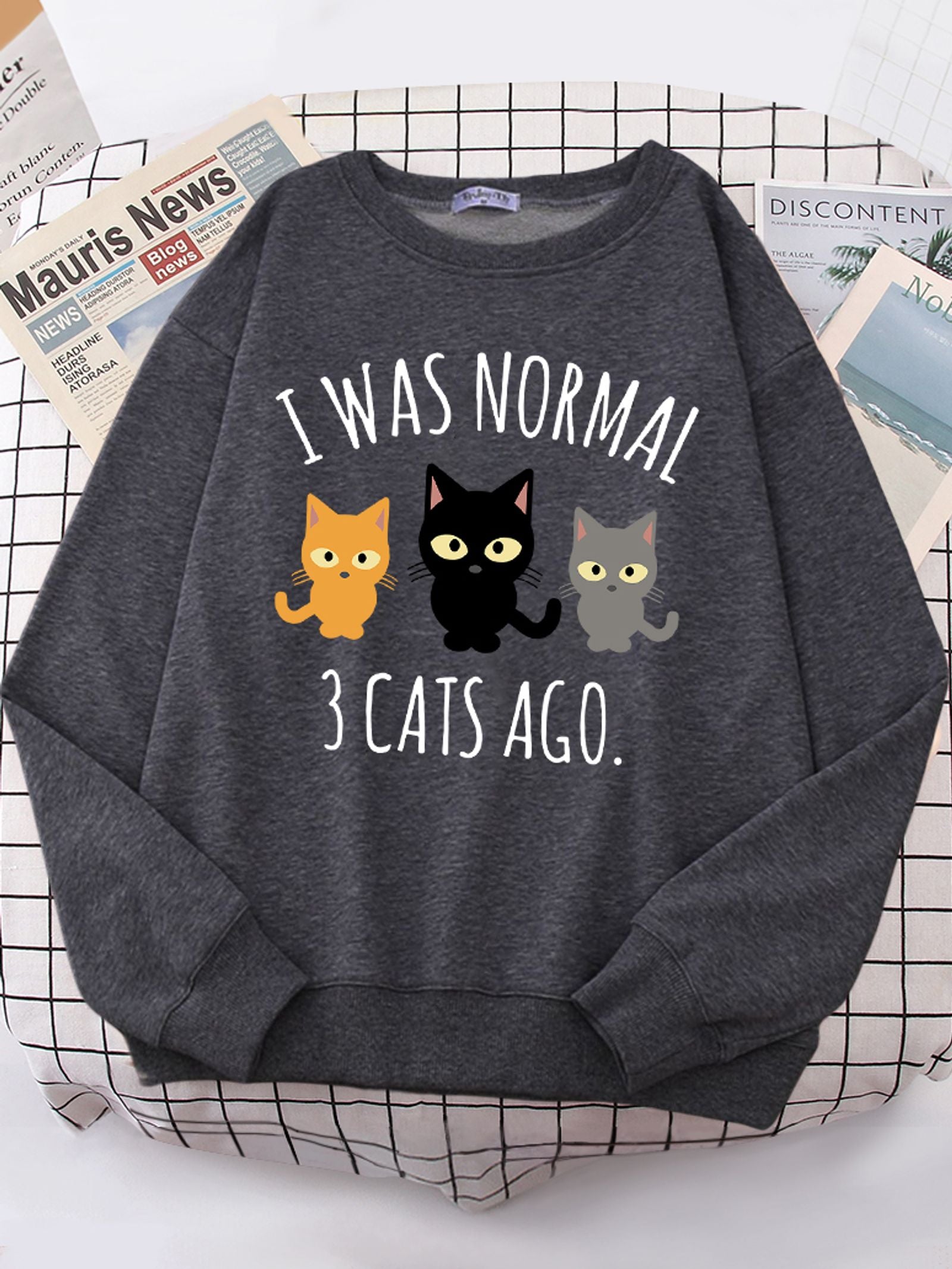 I Was Normal 3 Cats Ago Women's Hoodie