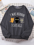 I Was Normal 3 Cats Ago Women's Hoodie
