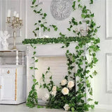 Green Ivy Leaf Hanging Vine Garland for Home Decor