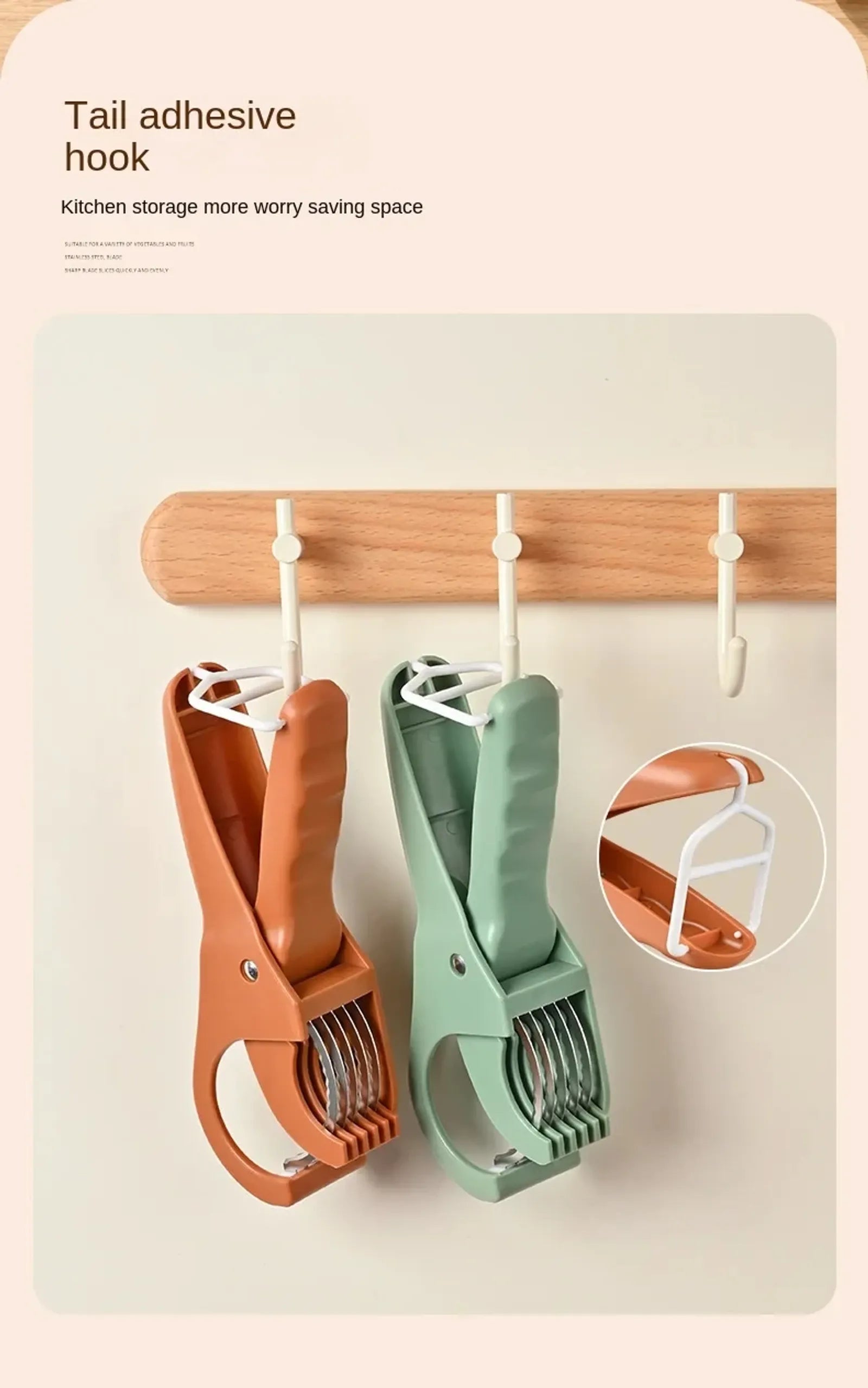 HooFun Stainless Steel Vegetable and Fruit Slicer