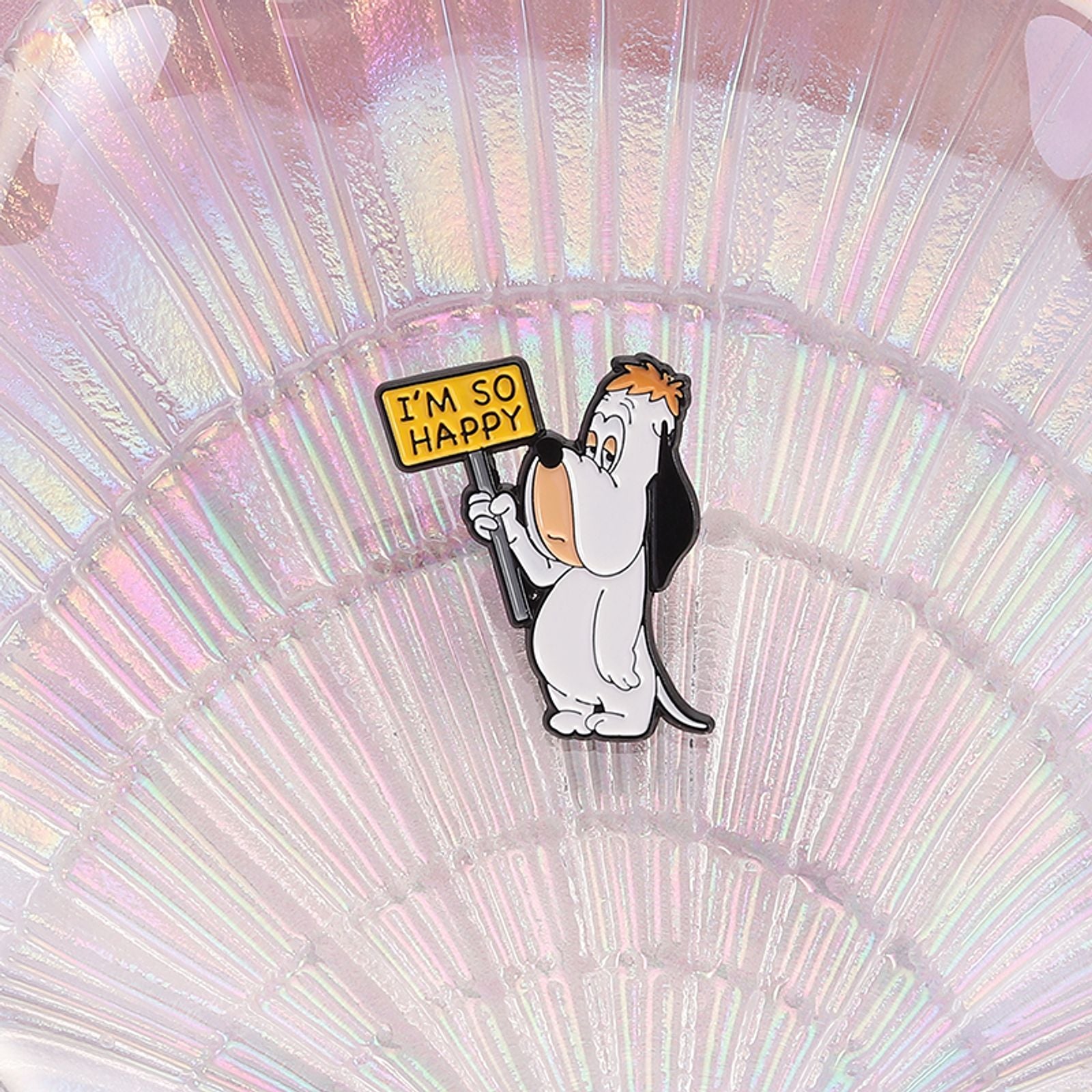 Cute Cartoon Dog Enamel Pin - Funny Animation Brooch