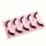 5 Pairs Cat Eye Faux Eyelashes