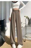 Elegant Wide Leg Pants for Women - High Waist Black Trousers