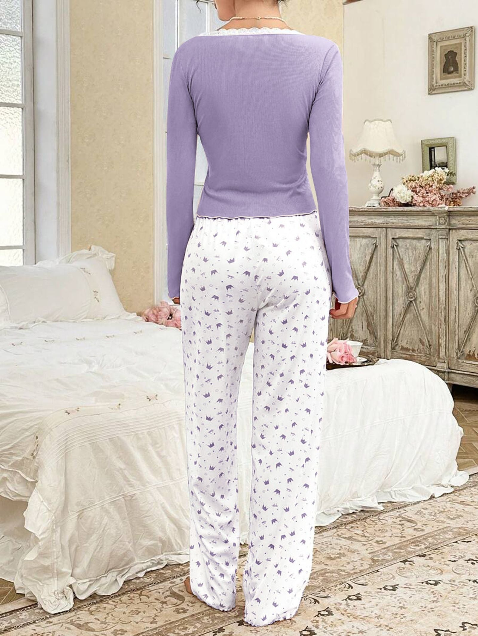 Women's Long Sleeve Autumn Winter Pajama Set