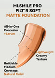 Oil-Control Matte Foundation Cream with Concealer