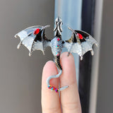Enamel Dragon Brooch for Men and Women