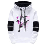 Girls Urban Fashion Loose Hoodie with Letter Print