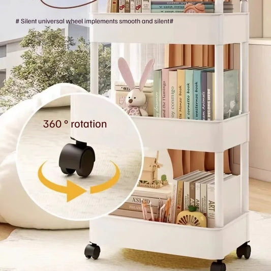 Multi-layer Mobile Storage Rack for Kitchen and Home