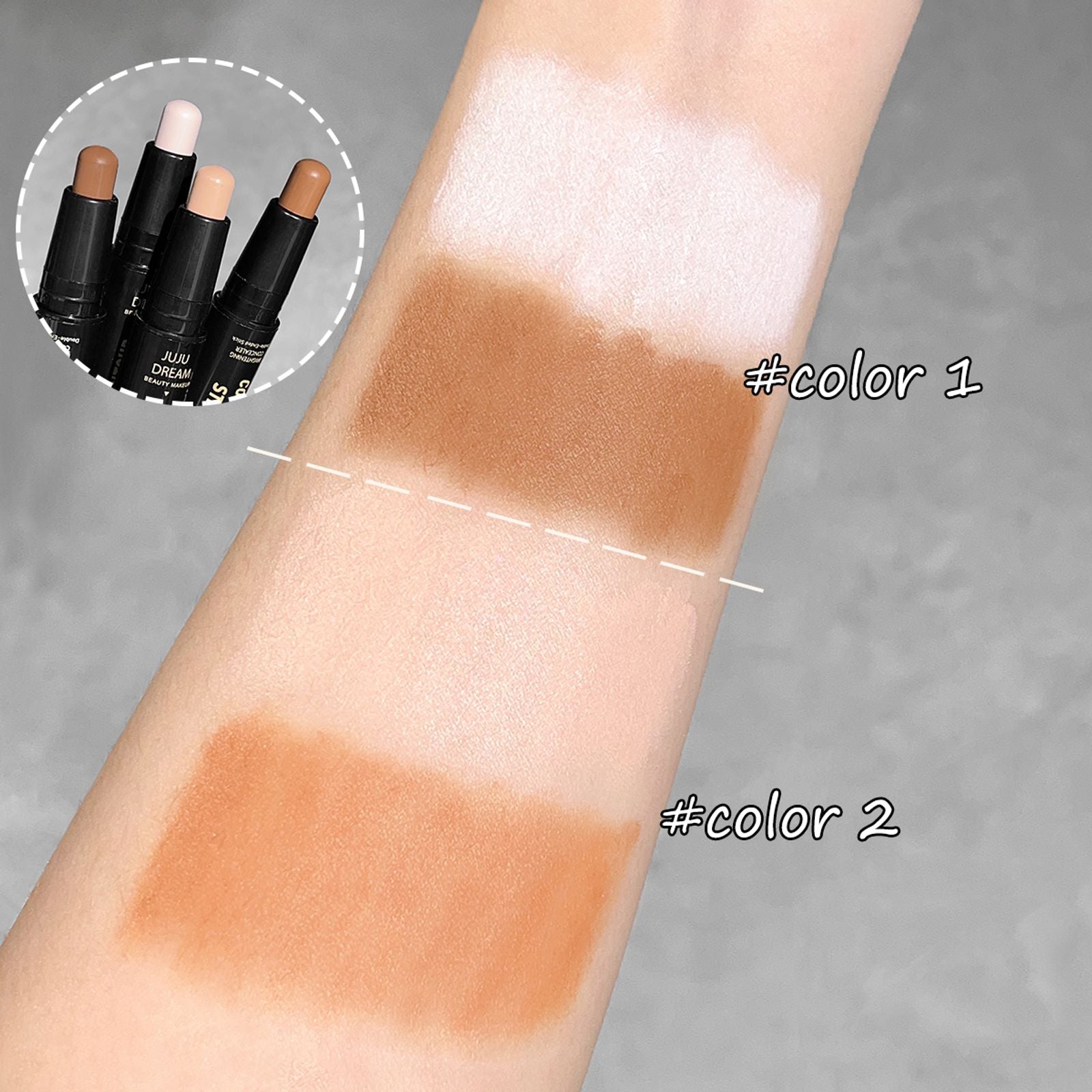 Dual-Ended Contour Stick with Concealer