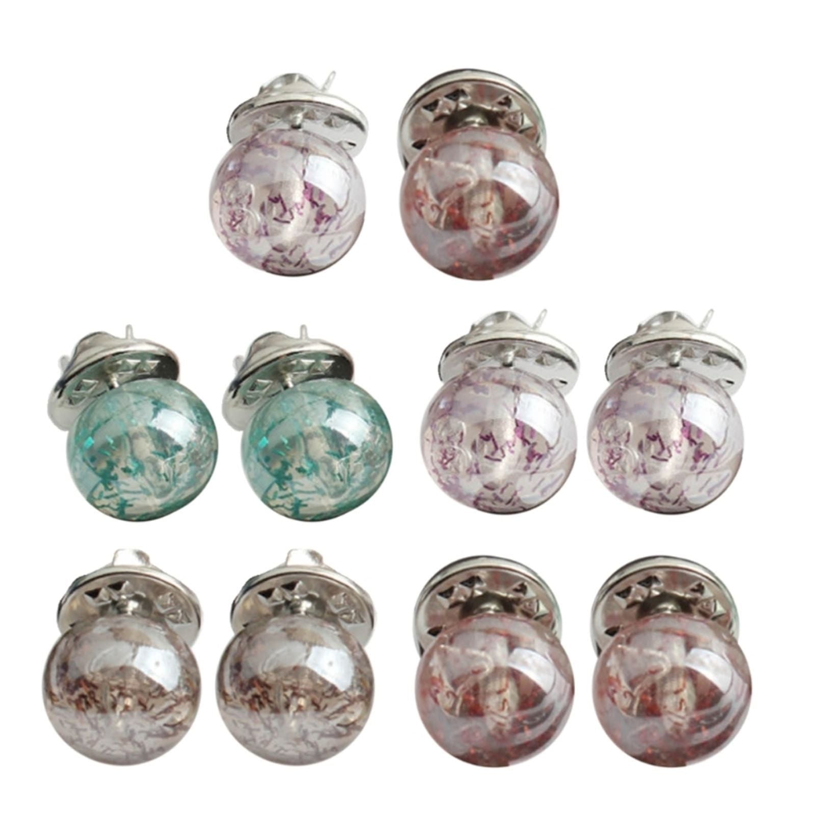 10 Pcs Imitation Pearl Brooch Buttons for DIY