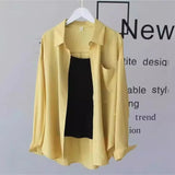Sun Protection Loose Fit Thin Chiffon Women's Casual Shirt