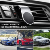 Magnetic Car Phone Stand - Exhaust Clamp for GPS Support