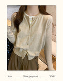 Women's O Neck Knitted Cardigan - Spring Autumn Style