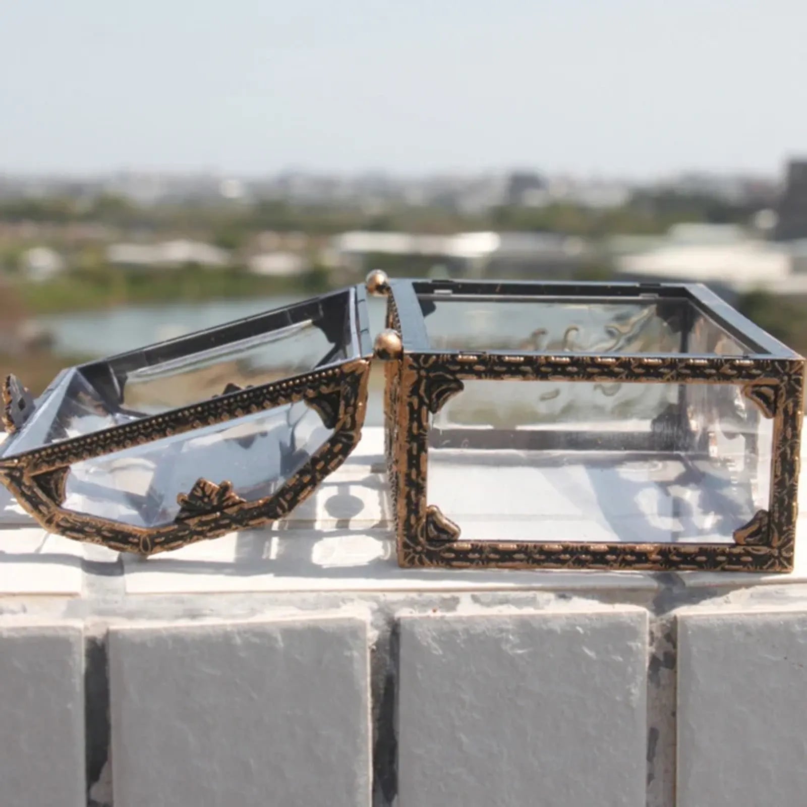 Plastic Transparent Pirate Treasure Box Jewelry Organizer