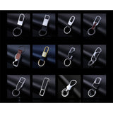 Trendy Leather Keychain - Unisex Metal Waist Key Ring