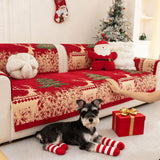 Luxury Anti-Slip Christmas Sofa Cushion Cover