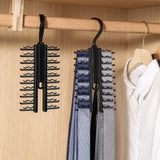 Rotatable 20-Hook Silk Scarf and Tie Storage Rack