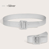 Women's PU Leather Wide Belt - Simple and Stylish
